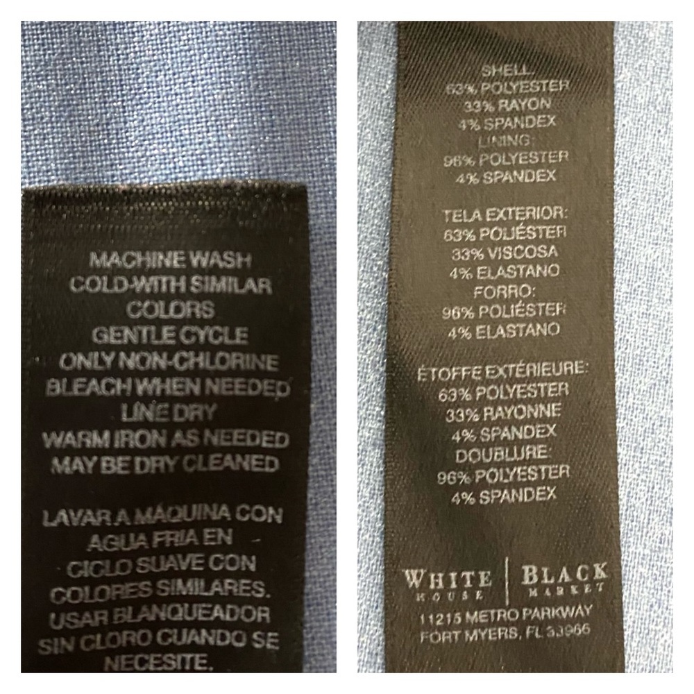 White House Black Market Stitched Fit-Flare Dress - Picture 9 of 9